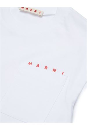 white cotton tshirt MARNI KIDS | M01415M00RF0M100